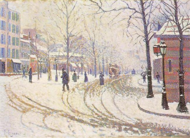 Paul Signac Le boulevard de Clichy oil painting image